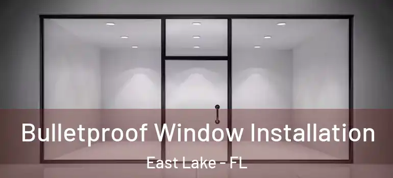 Bulletproof Window Installation East Lake - FL